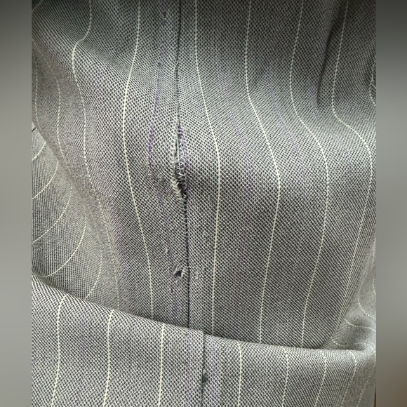 vintage 1940s suit set// FOUR PIECE grey + purple pinstripe - Picture 8 of 16